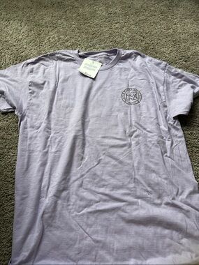 Lavender Short Sleeve Graphic Tee - Women's Casual Crew